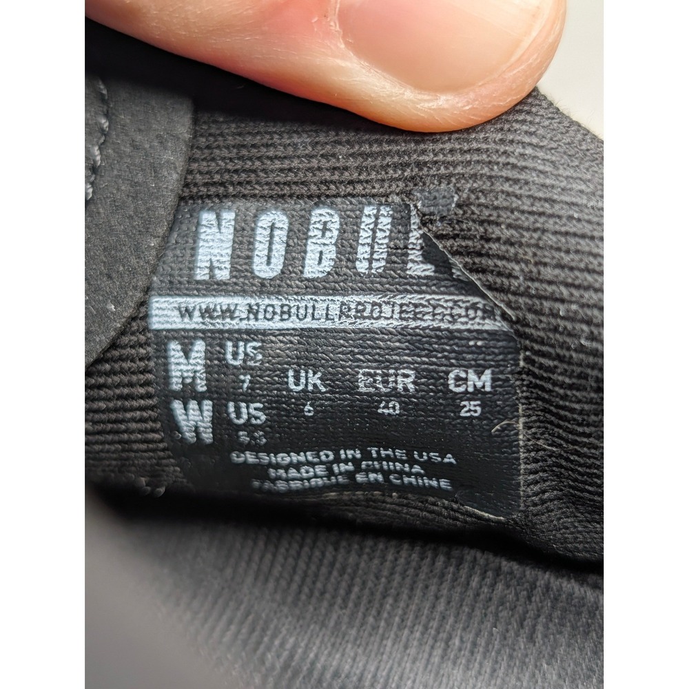 NOBULL Black Gum Trainer Womens 8.5 SuperFabric CrossFit Training Shoes - Picture 7 of 8